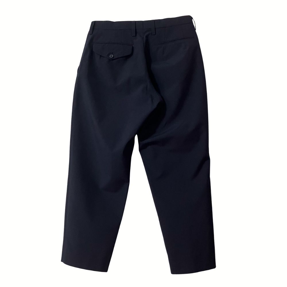 kolor ポリエステルテーパードパンツ　ネイビー サイズ1 kolor カラー 20SS ウールエステル ワンタック テーパードパンツ