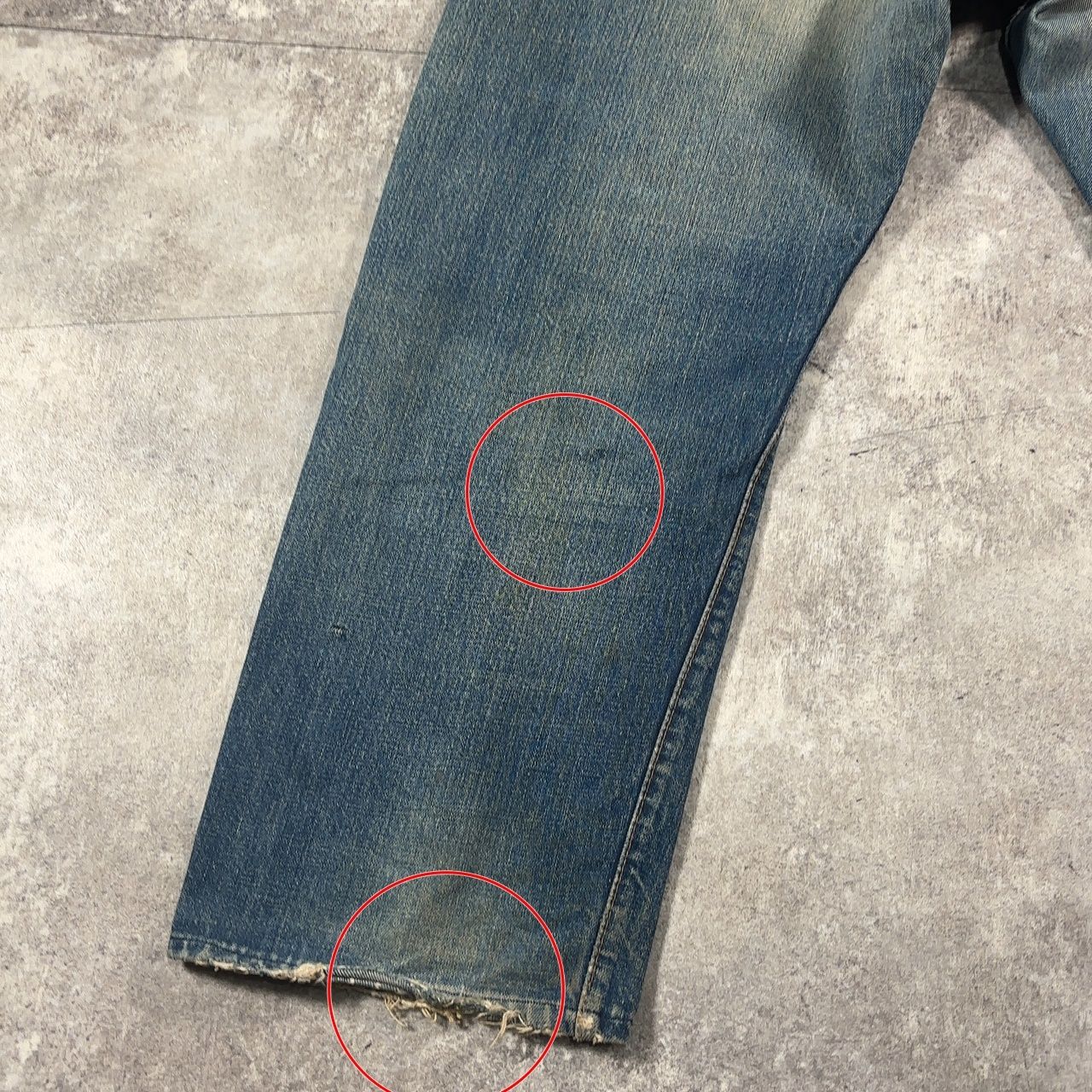 LEVI'S リーバイス ブルー コットン アメリカ製 70's デニムパンツ Big