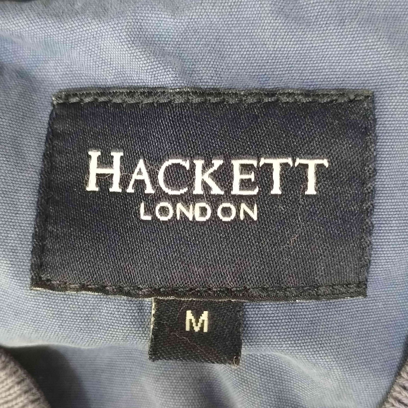 ハケットロンドン hackett london リブライン ロゴ 刺繍 ジップアップ