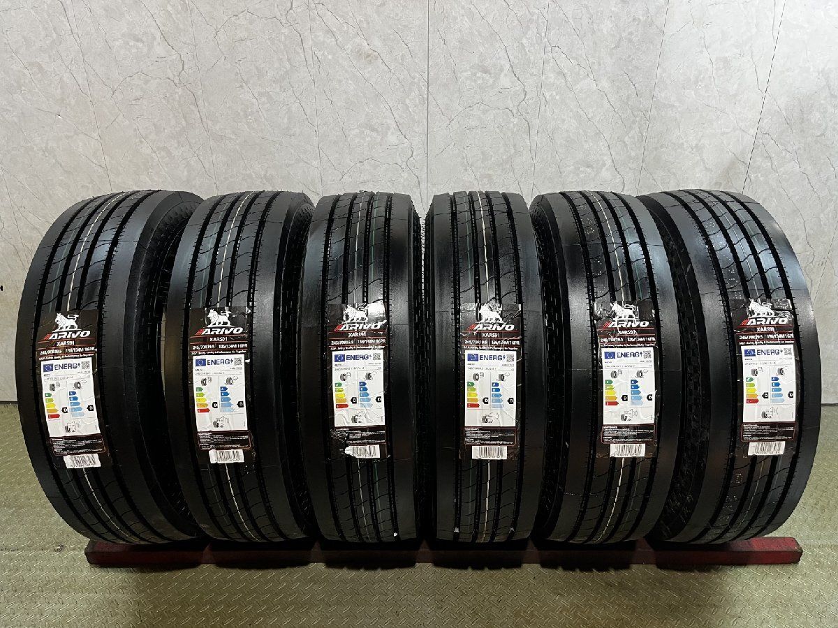 【新品】26年製 札幌発 出張作業可 ARIVO XARS91 245/70R19.5 136/134M 16PR 19.5インチ トラックタイヤ 夏タイヤ 6本 プロフィア (MTA268)