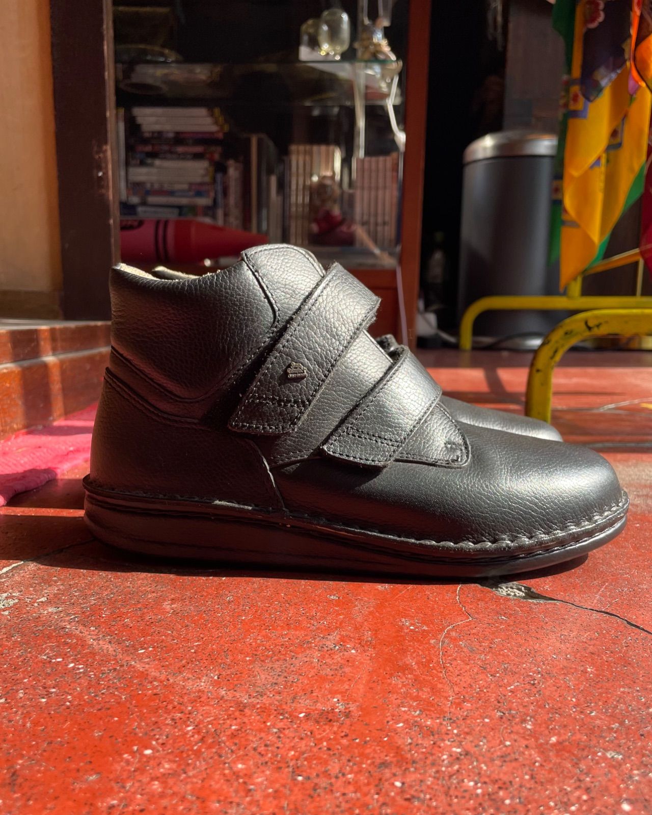 Finn Comfort leather boots (black, EU38 / 24 cm, made in Germany, deadstock) 4