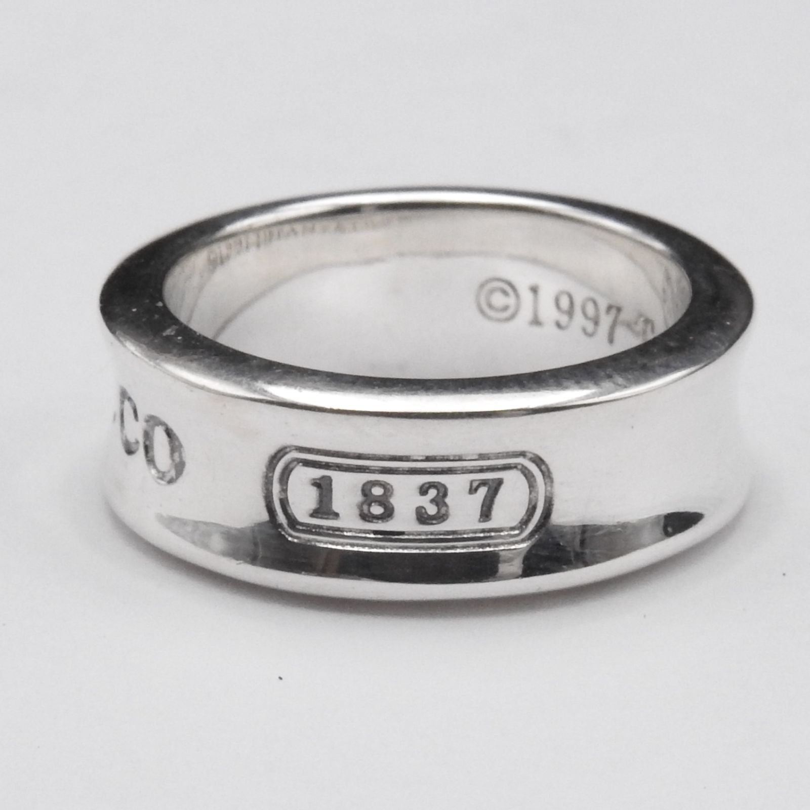 TIFFANY&CO. ティファニー 1837 シルバーリング SV925 8号強