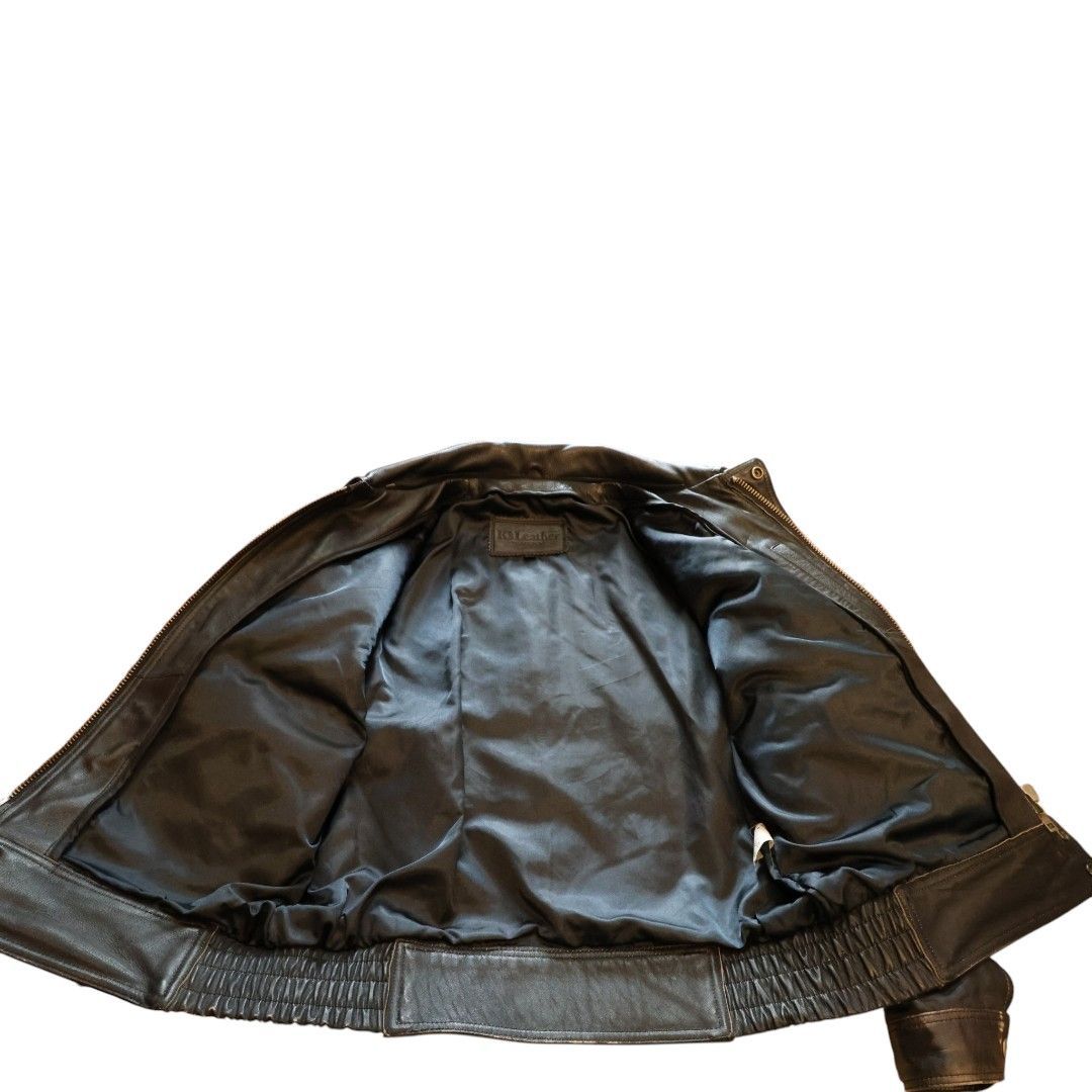 KADOYA K's Leather レザージャケット L ブラック 牛革 ライダース