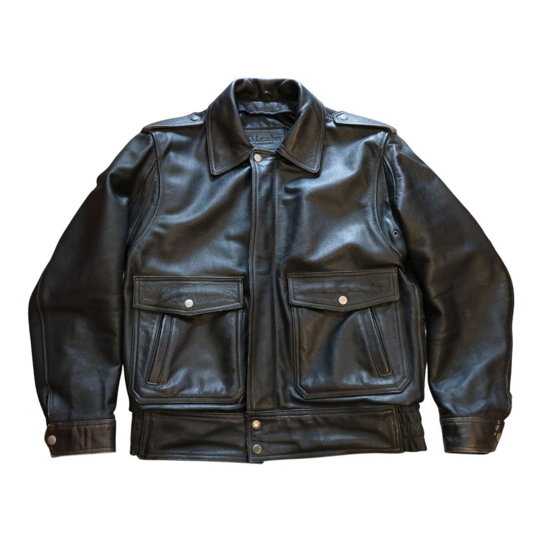 KADOYA K's Leather レザージャケット L ブラック 牛革 ライダース
