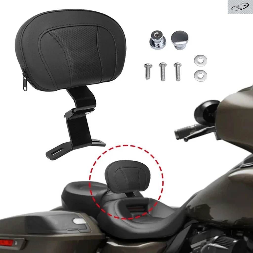 クッション バイク 用 レザー ドライバー ライダー バックレスト シート バックレスト ハーレー ツーリング CVO エレクトラ ロード ストリ