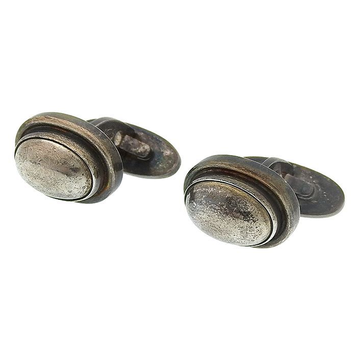 GEORG JENSEN ジョージ・ジェンセン オーバル カフスリンクス 44B