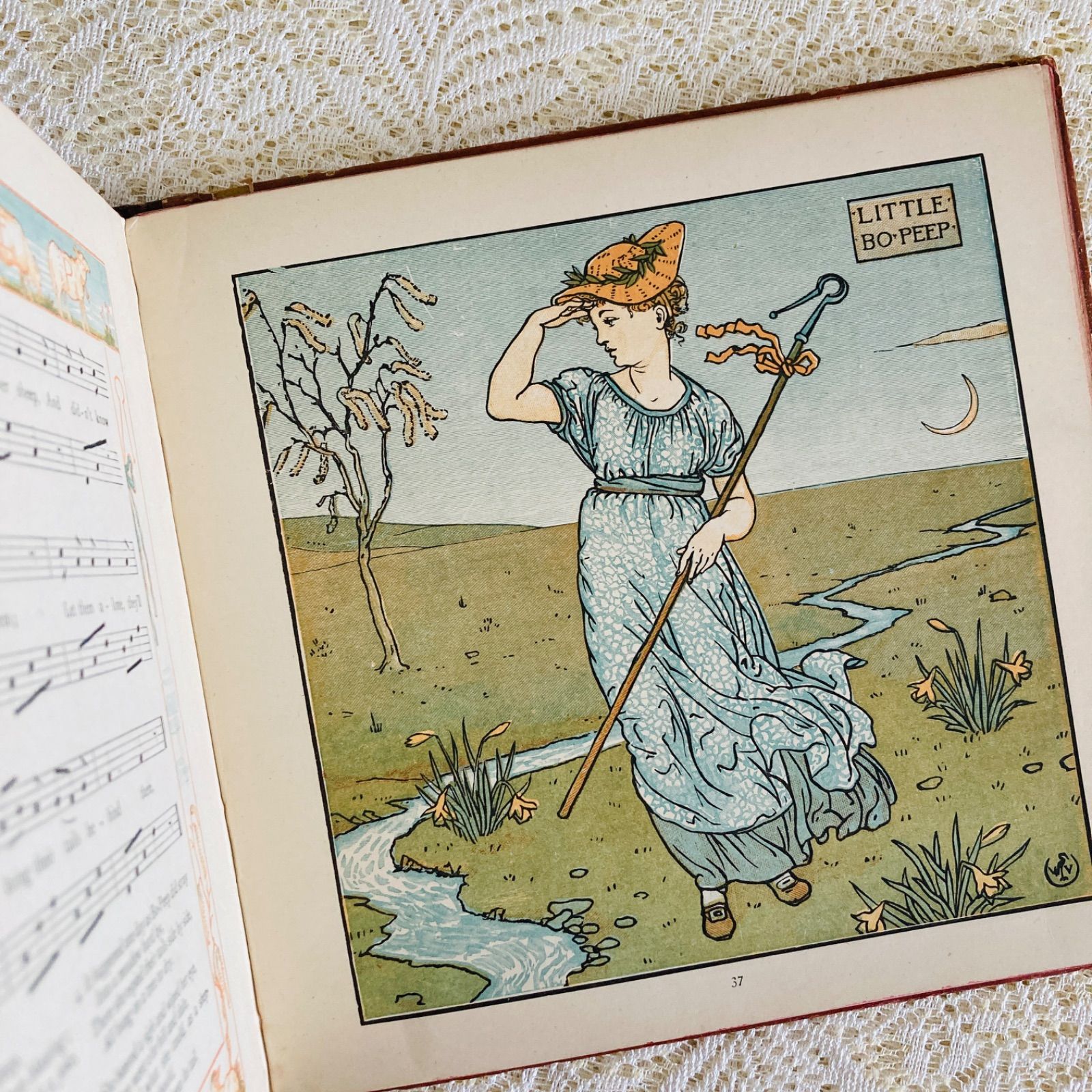 ウォルター・クレイン挿絵のアンティーク楽譜絵本 The Baby's Opera
