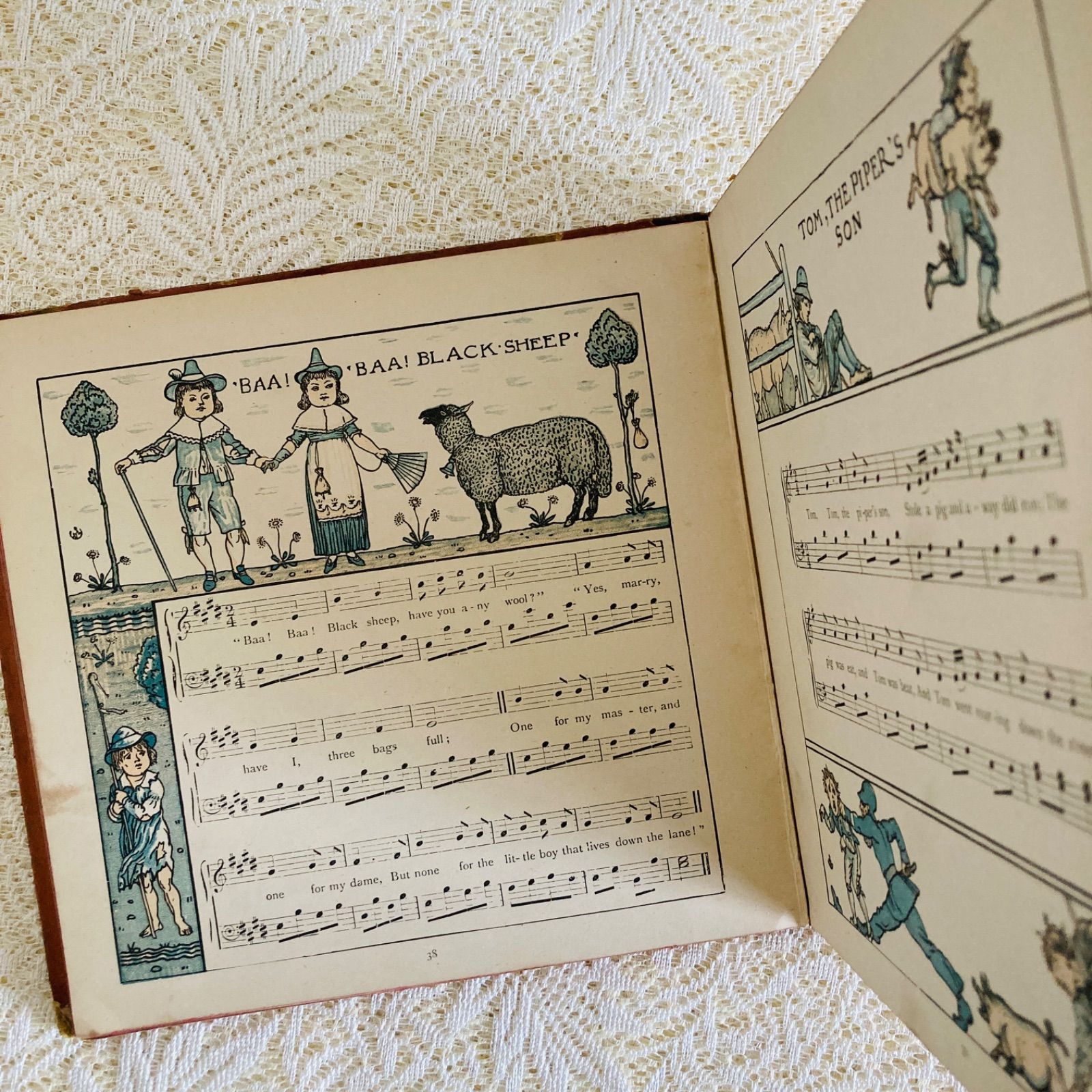 ウォルター・クレイン挿絵のアンティーク楽譜絵本 The Baby's Opera