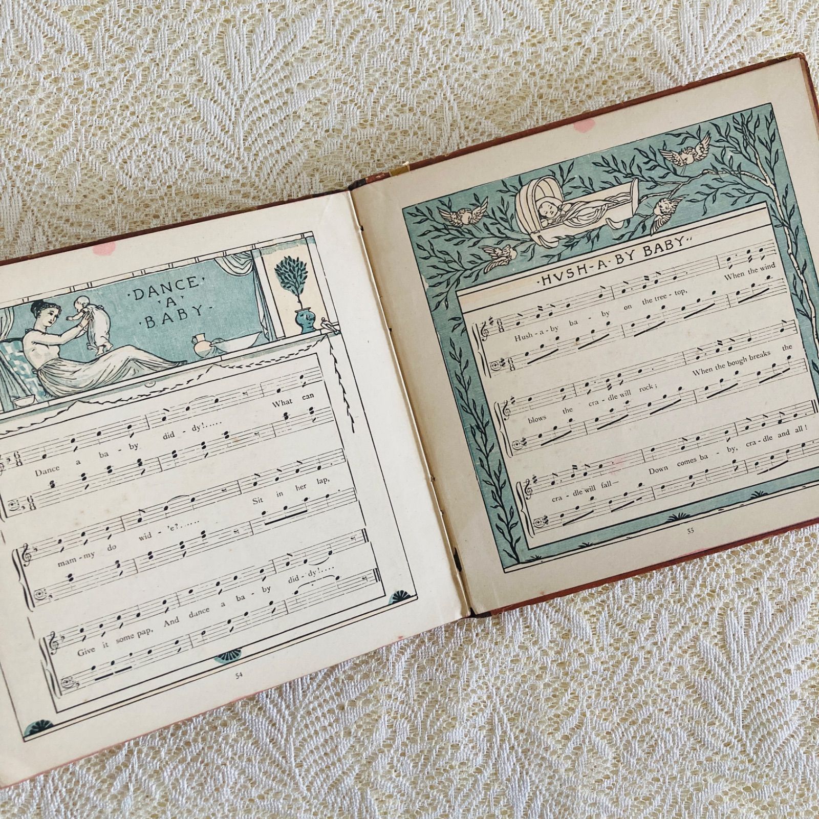 ウォルター・クレイン挿絵のアンティーク楽譜絵本 The Baby's Opera