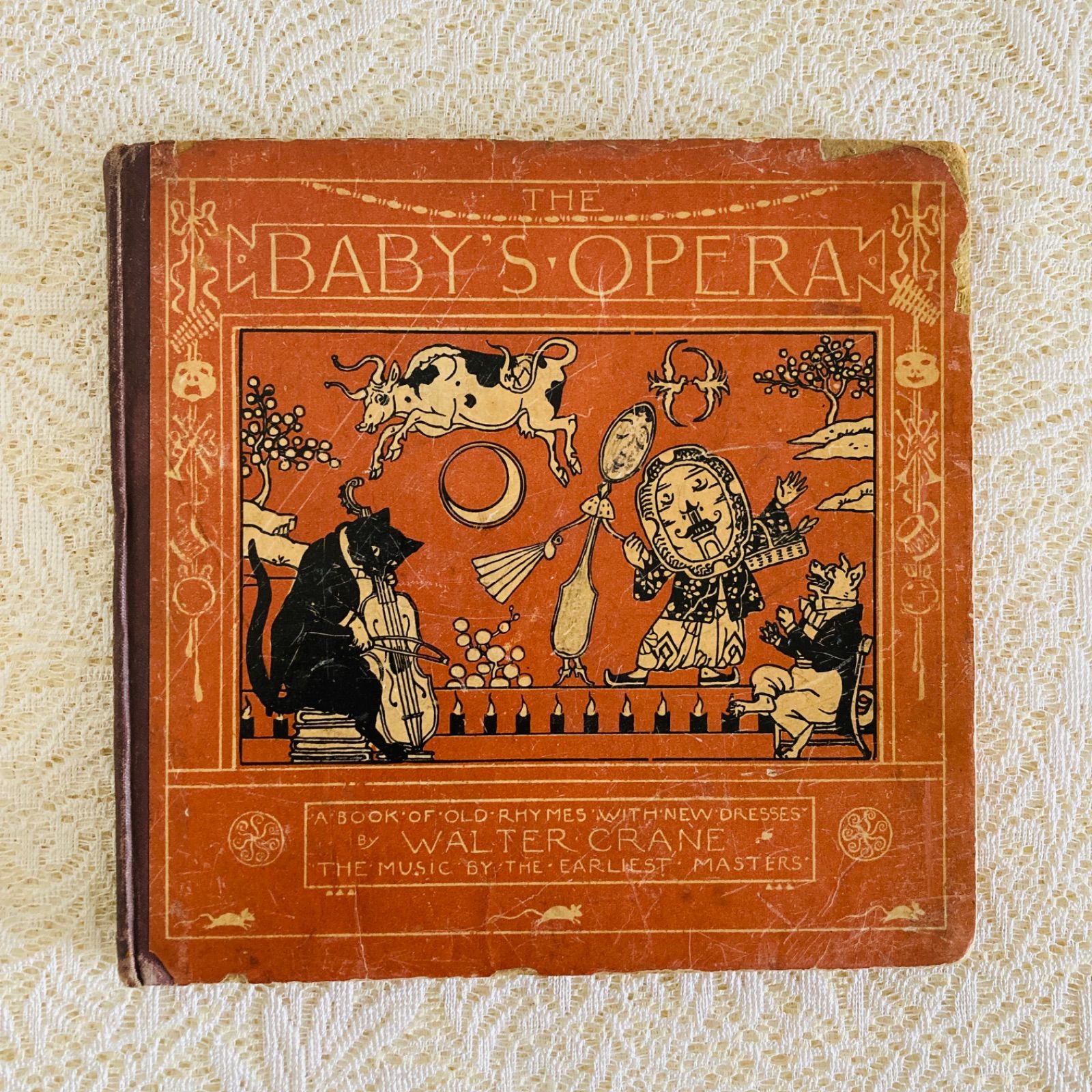 ウォルター・クレイン挿絵のアンティーク楽譜絵本 The Baby's Opera
