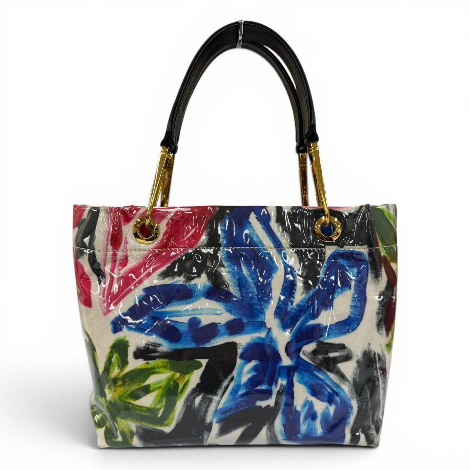 マルニ MARNI ハンドバッグ GLOSSY GRIP PVC/レザー マルチカラー 