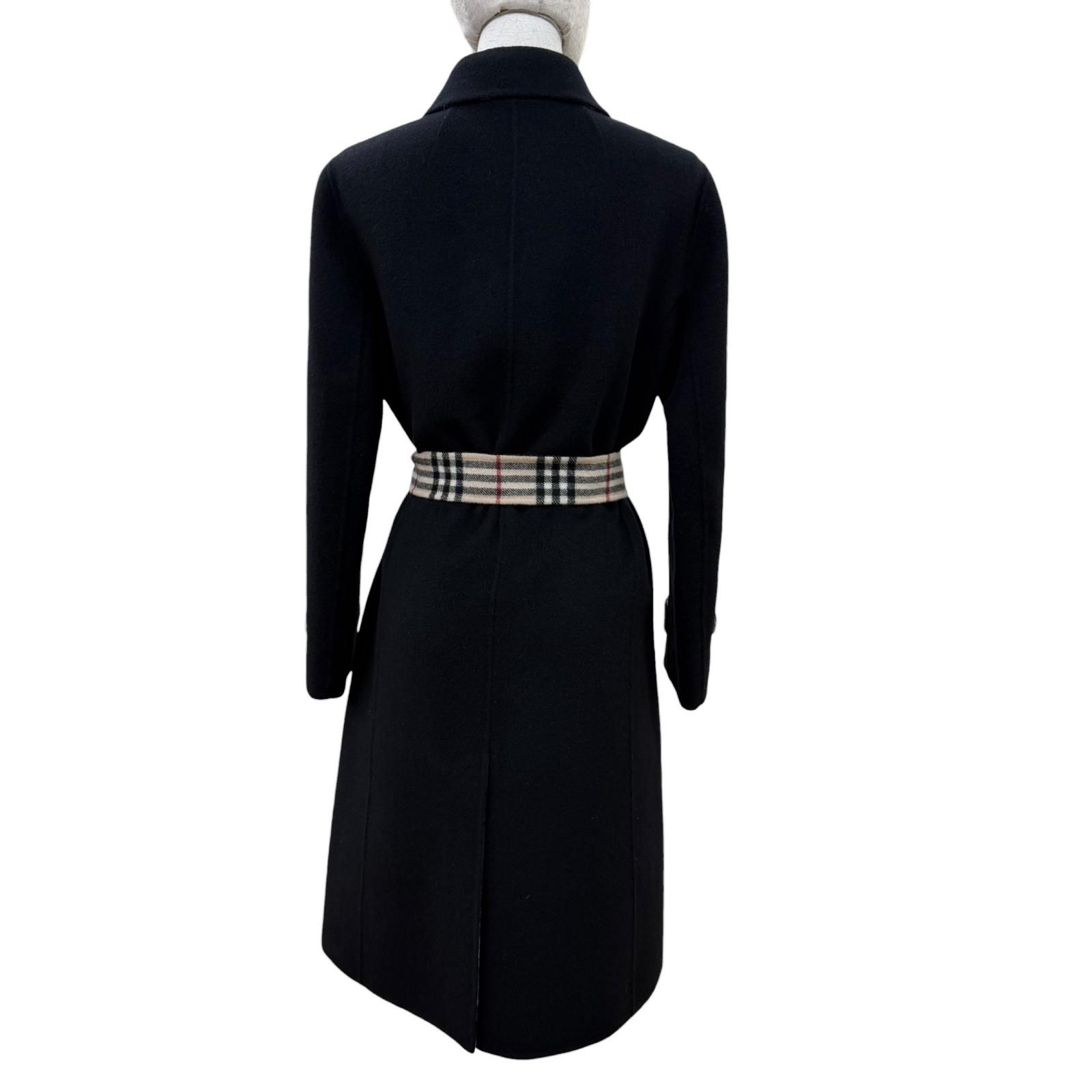 極美品☆BURBERRY LONDON バーバリーロンドン ウール カシミヤ混 裏地 