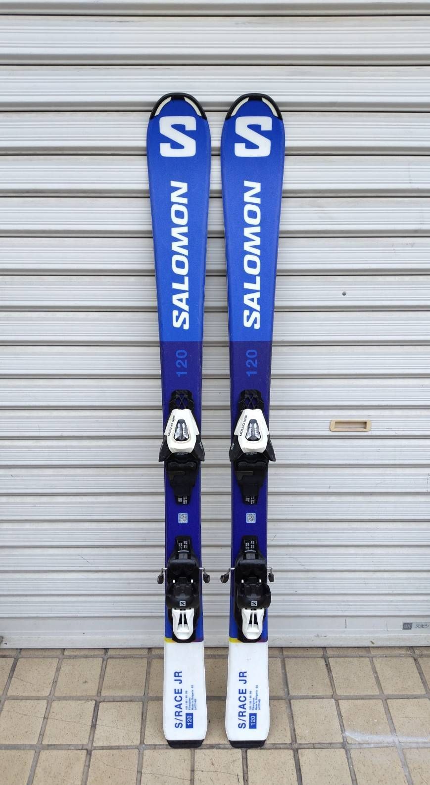 SALOMON S/RACE JR 120cm/スキー板/ビンディング付き！ - メルカリ