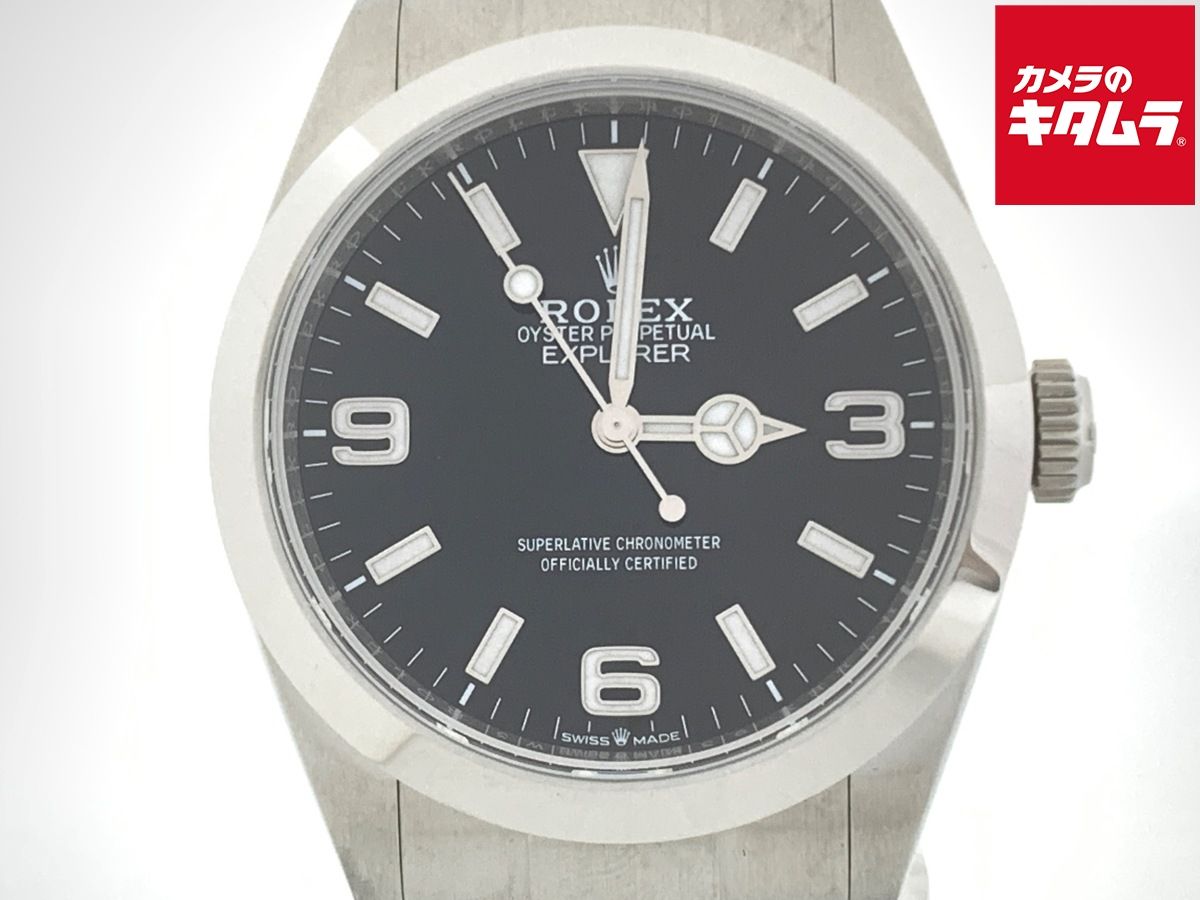 【中古】 【新品同様】 ロレックス(ROLEX) エクスプローラーI ブラック 224270 ステンレス