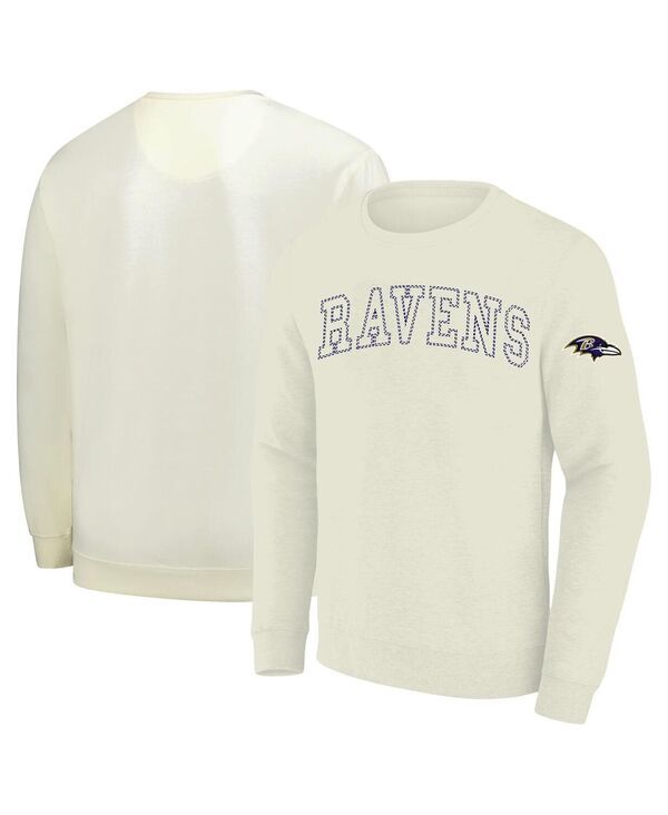 プロファイル メンズ アウター パーカー・スウェット スウェット トール シャツ フリース Profile Mens Cream Baltimore Ravens Big Tall Fleece Sw 15,826円