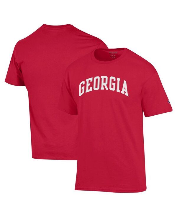 チャンピオン メンズ トップス Tシャツ Champion Mens Red Georgia Bulldogs Basic Arch TShirt Red レッド