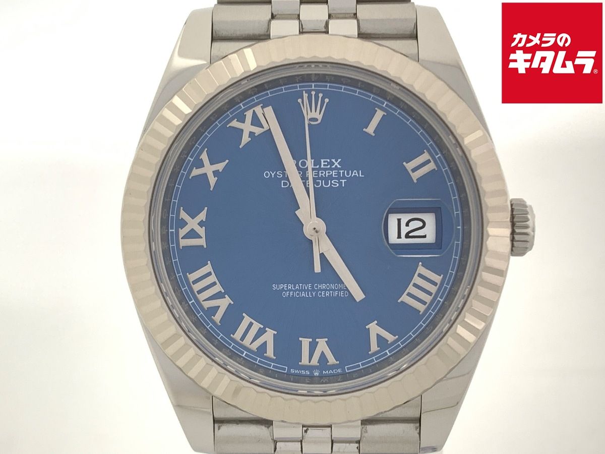【中古】 【美品】 ロレックス(ROLEX) デイトジャスト 41 アズーロブルー 126334 ステンレススティール 894,712円