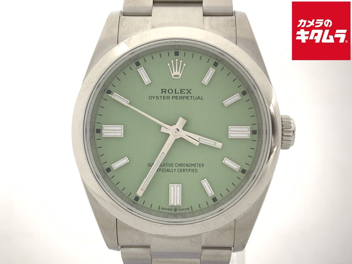 【中古】 【美品】 ロレックス(ROLEX) オイスターパーペチュアル 36 ピスタチオ [グリーン系] 126000 ステンレススティール オイスターブレス