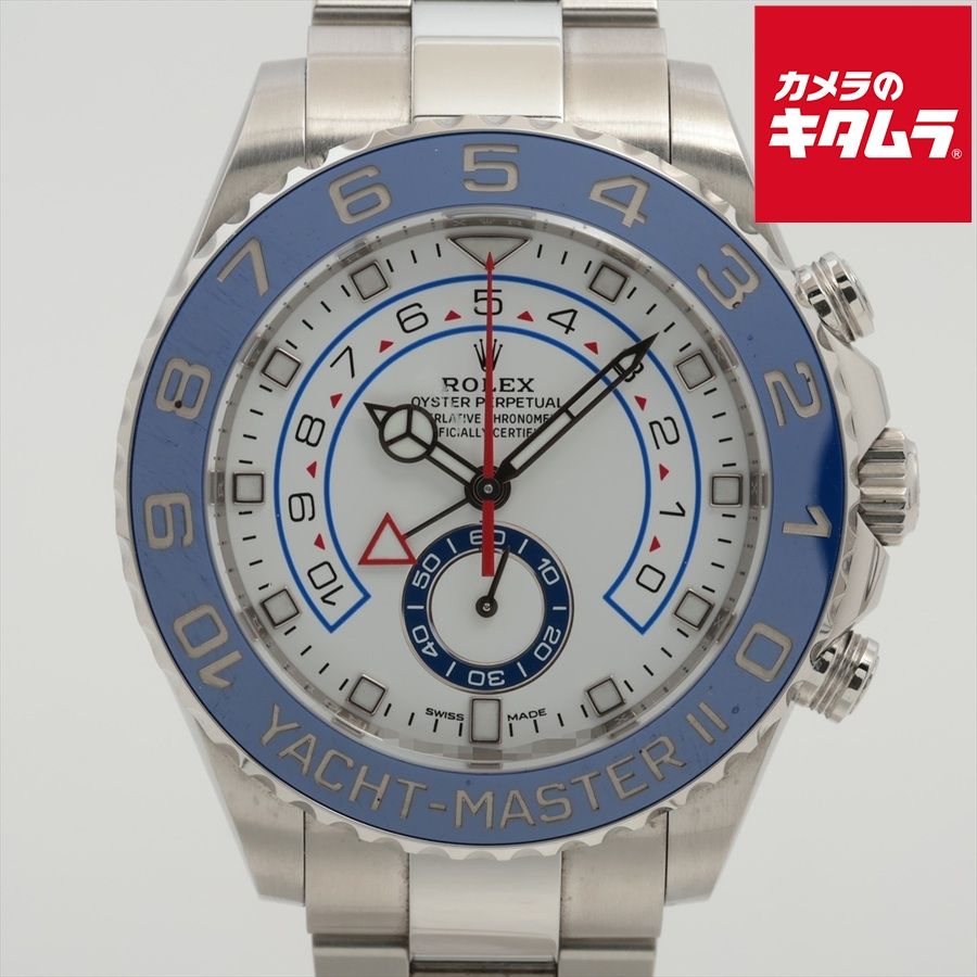 【中古】 【美品】 ロレックス(ROLEX) ヨットマスター II ホワイト 116680 ステンレス 白針