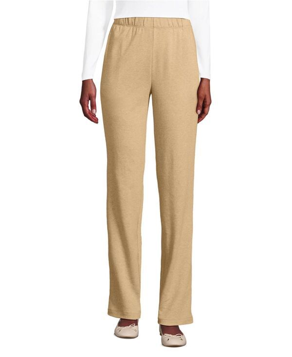 ランズエンド レディース ボトムス カジュアルパンツ パンツ トール ニット Lands End Womens Tall Sport Knit High Rise Pants French pecan