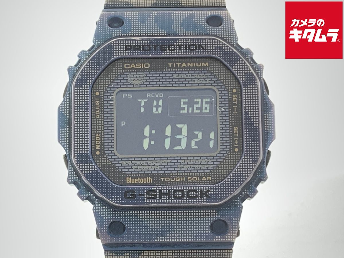 【中古】 【並品】 カシオ G-SHOCK ブラック GMW-B5000TCF-2JR チタン
