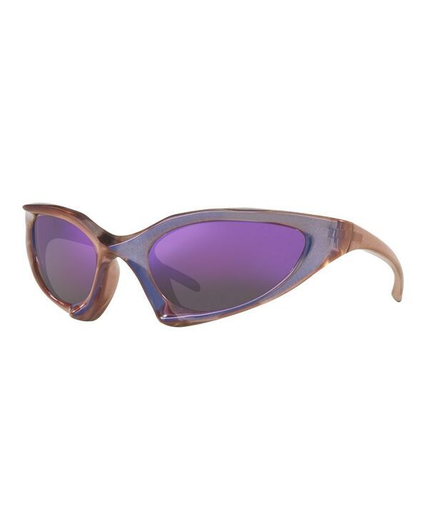 バレンシアガ メンズ アクセサリー サングラス・アイウェア Balenciaga Unisex Standard Sunglasses BB0352S 6E000351 Purple パープル