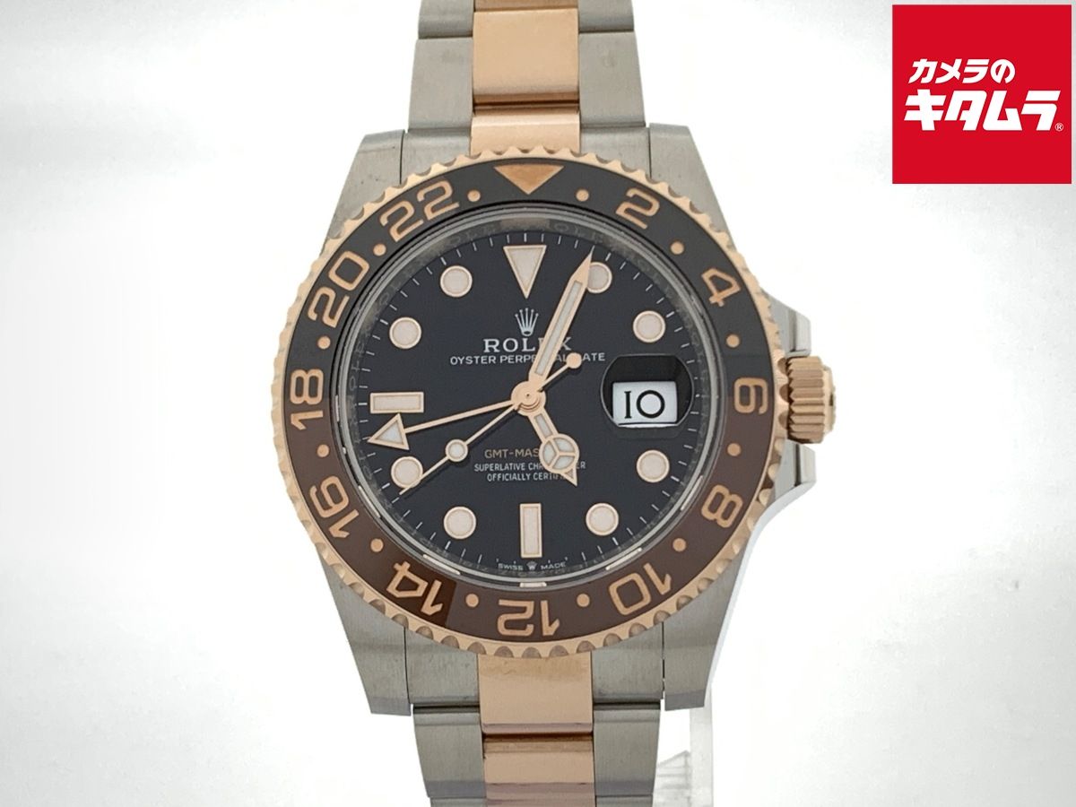 【中古】 【新品同様】 ロレックス(ROLEX) GMTマスターII ブラック 126711CHNR ステンレス/ローズゴールド OB ブラック/ブルーベゼル