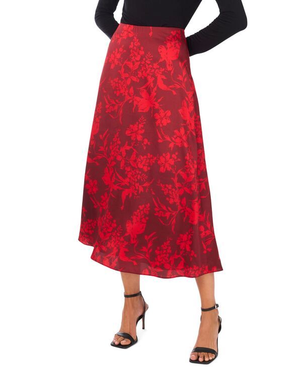 ヴィンスカムート レディース ボトムスカート A ライン ミディ Vince Camuto Womens ALine Midi Skirt Crimson クリムゾン