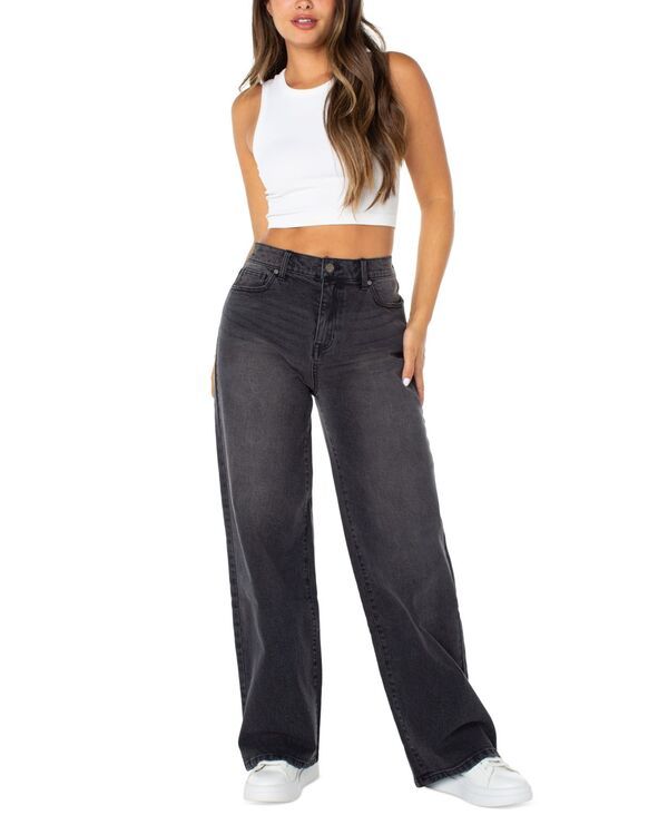 セレブリティピンク レディース ボトムス デニムパンツ ジーンズ Celebrity Pink Juniors ElasticBack WideLeg Jeans Bancarella