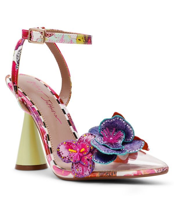 ベッツィジョンソン レディース シューズ パンプス フラワー柄 アンクル フラワー Betsey Johnson Womens Chelsie Butterfly Floral Ankle Strap