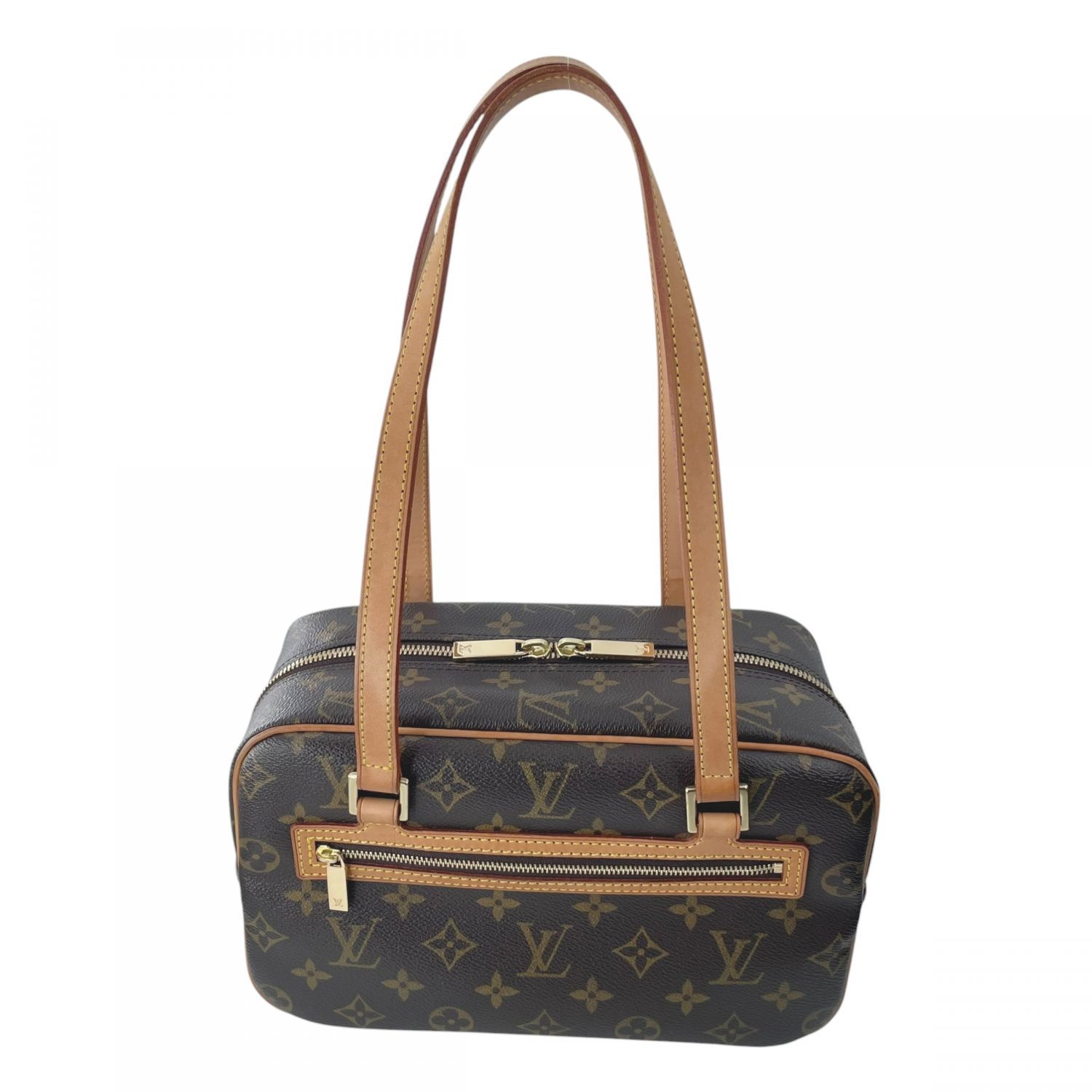 【中古】 LOUIS VUITTON ルイ・ヴィトン M51182 シテ MM モノグラム 肩掛け ショルダーバッグ ブラウン レディース 26018389 SA