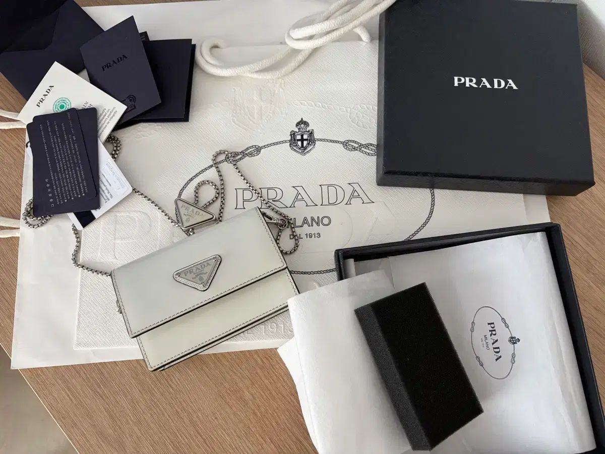 PRADA プラダ チェーン 財布 ミニバック デパート 正規品 フルセット 64,593円
