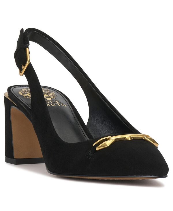 ヴィンスカムート レディース シューズ パンプス Vince Camuto Womens HamdenL Slingback Pumps Black Suede ブラック