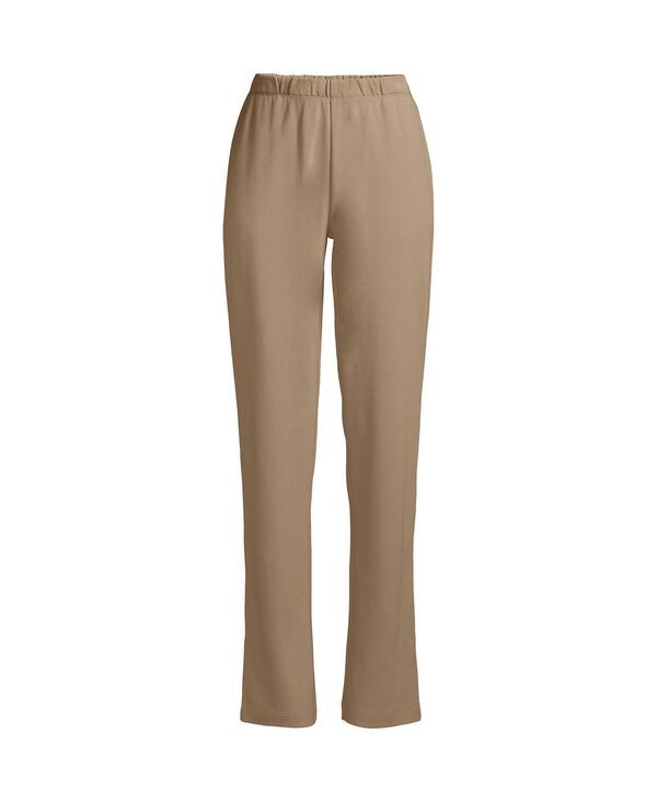 ランズエンド レディース ボトムス カジュアルパンツ パンツ ニット Lands End Womens Sport Knit High Rise Pants Rich camel キャメル
