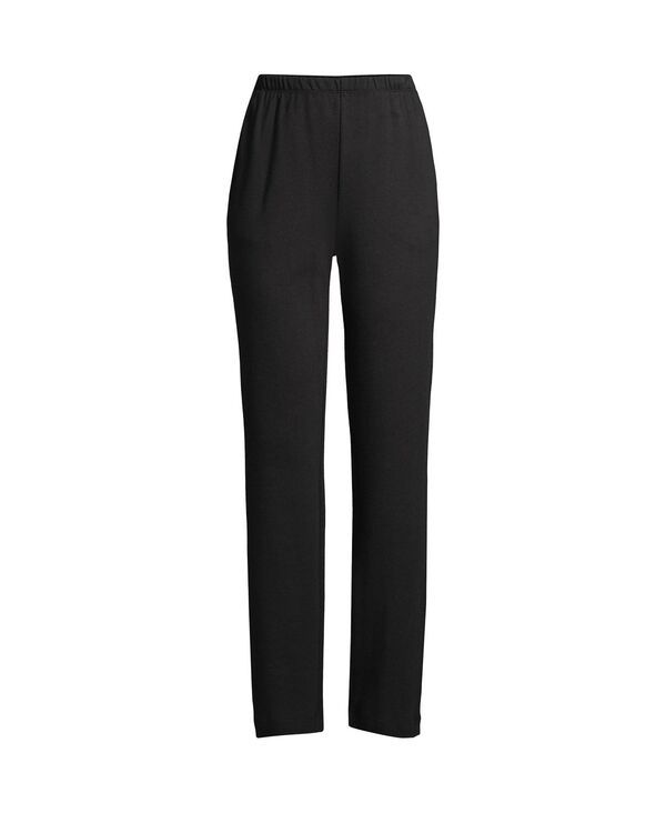ランズエンド レディース ボトムス カジュアルパンツ パンツ ニット Lands End Womens Sport Knit High Rise Pants Black ブラック