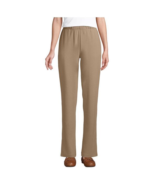 ランズエンド レディース ボトムス カジュアルパンツ パンツ トール ニット Lands End Womens Tall Sport Knit High Rise Pants Rich camel キ