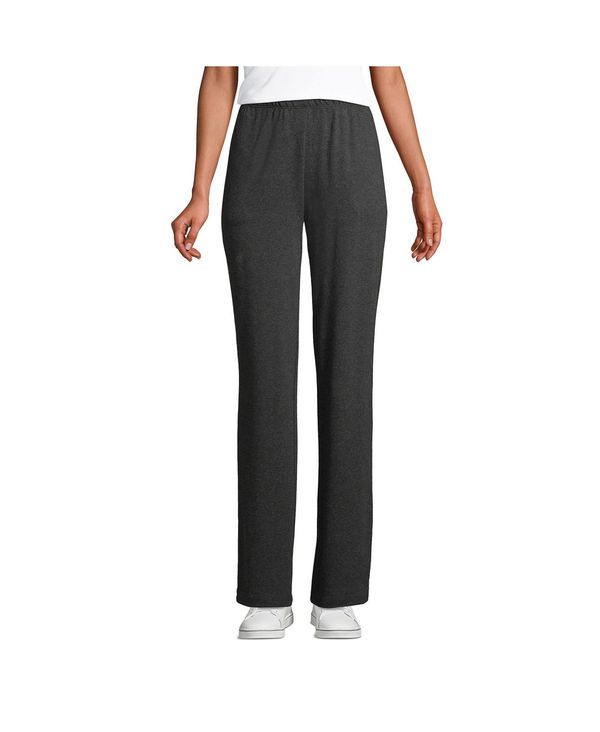 ランズエンド レディース ボトムス カジュアルパンツ パンツ トール ニット Lands End Womens Tall Sport Knit High Rise Pants Dark charcoa