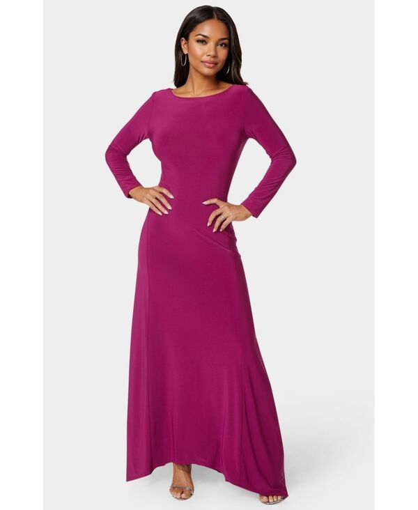 ベベ レディース トップス ワンピース マキシワンピース ジャージー マキシ Bebe Womens Jersey Cowl Back Maxi Dress Fuchsia フューシャ