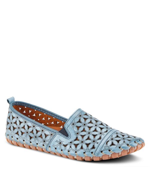 スプリングステップ レディース シューズ パンプス フラワー柄 レザー ローファー フラワー Spring Step Flowerflow LaserCut Leather Loafer with F