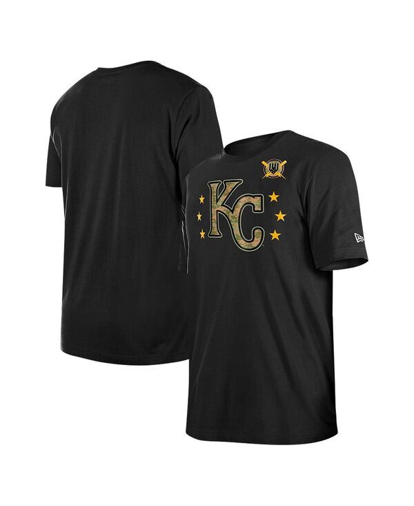 ニューエラ メンズ トップス Tシャツ New Era Mens Black Kansas City Royals 2024Armed Forces Day TShirt Black ブラック