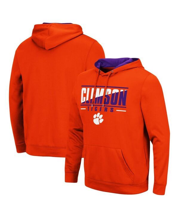 コロシアム メンズ アウター パーカー・スウェット パーカー Colosseum Mens Clemson Tigers Slash Stack 20 Pullover Hoodie Orange オ 11,535円