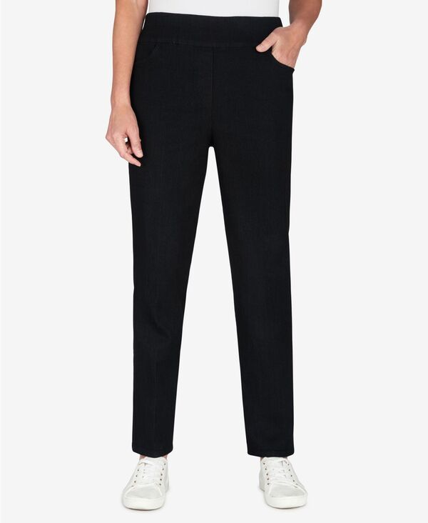 アルフレッド ダナー レディース ボトムス カジュアルパンツ Alfred Dunner Womens Super Stretch Mid Rise Average Length Pant Black