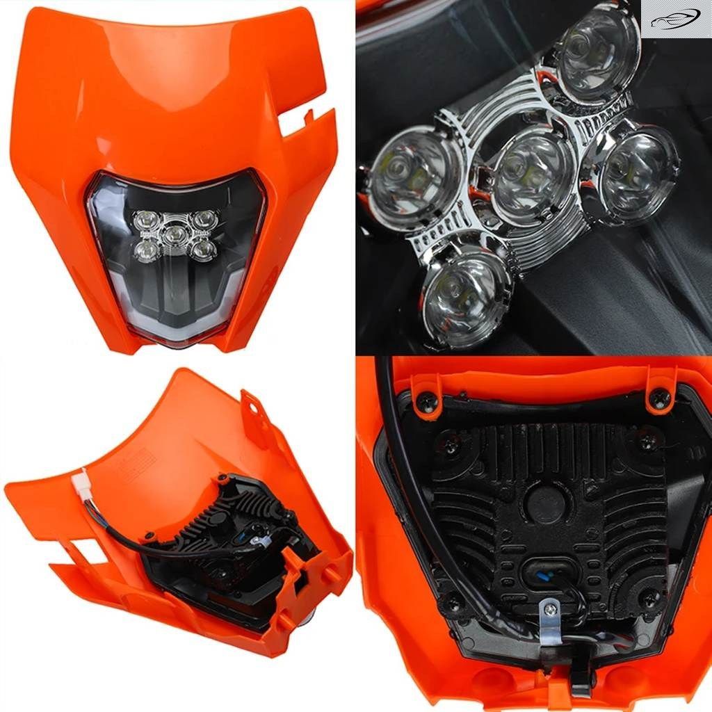 バイク 用12V LED ヘッドライト フェアリング E8 EMARK ヘッドランプ KTM SX SX-F EXC XC-W XC-F WR DRZ KX YZ KLX F ダート バイク マスク 7,441円