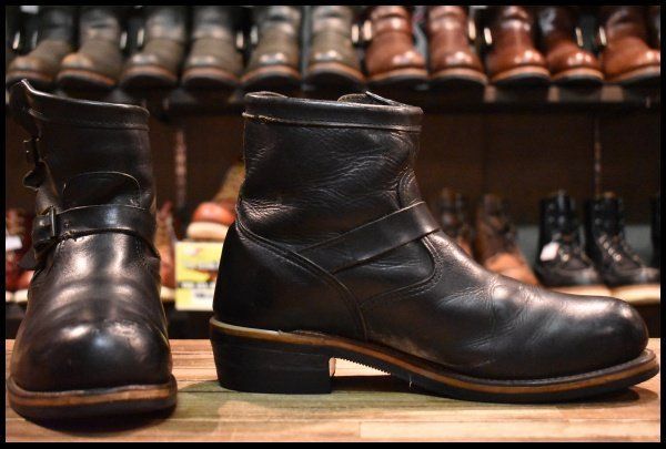 9.5E 良品 PT91 黒タグ 95年】Chippewa チペワ 90182 ショート