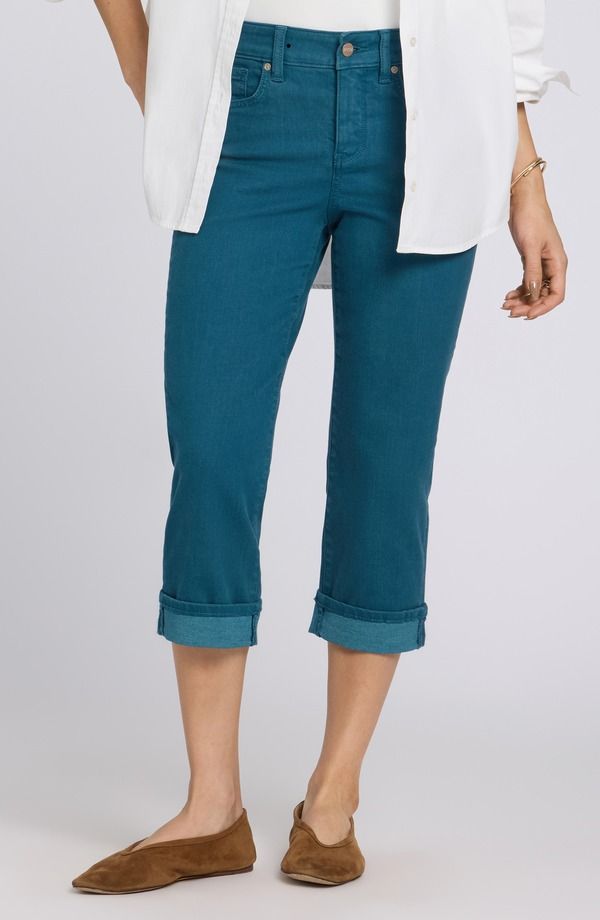 エヌワイディージェイ レディース ボトムス カジュアルパンツ ストレート キャップ ジーンズ NYDJ Marilyn Straight Leg Capri Jeans Blue Lake ブルー 22,578円