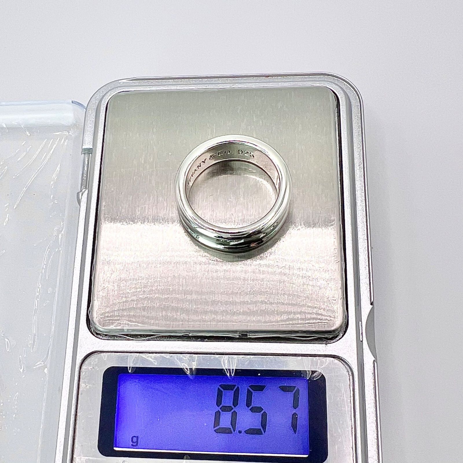 極美品 ティファニー 1837 ナロー リング 17号 TIFFANY&CO. SV925