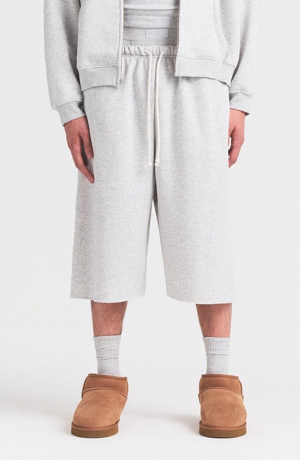 スキムズ メンズ ボトムス ハーフパンツ・ショーツ ショートパンツ SKIMS Relaxed Long Shorts Light Heather Grey グレー