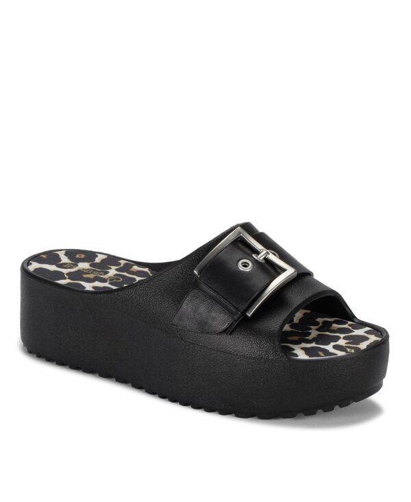 【送料無料】 ベアトラップス レディース スリッポン・ローファー シューズ Womens Pacey SlipOn Platform Sandals BlackWhite 15,155円