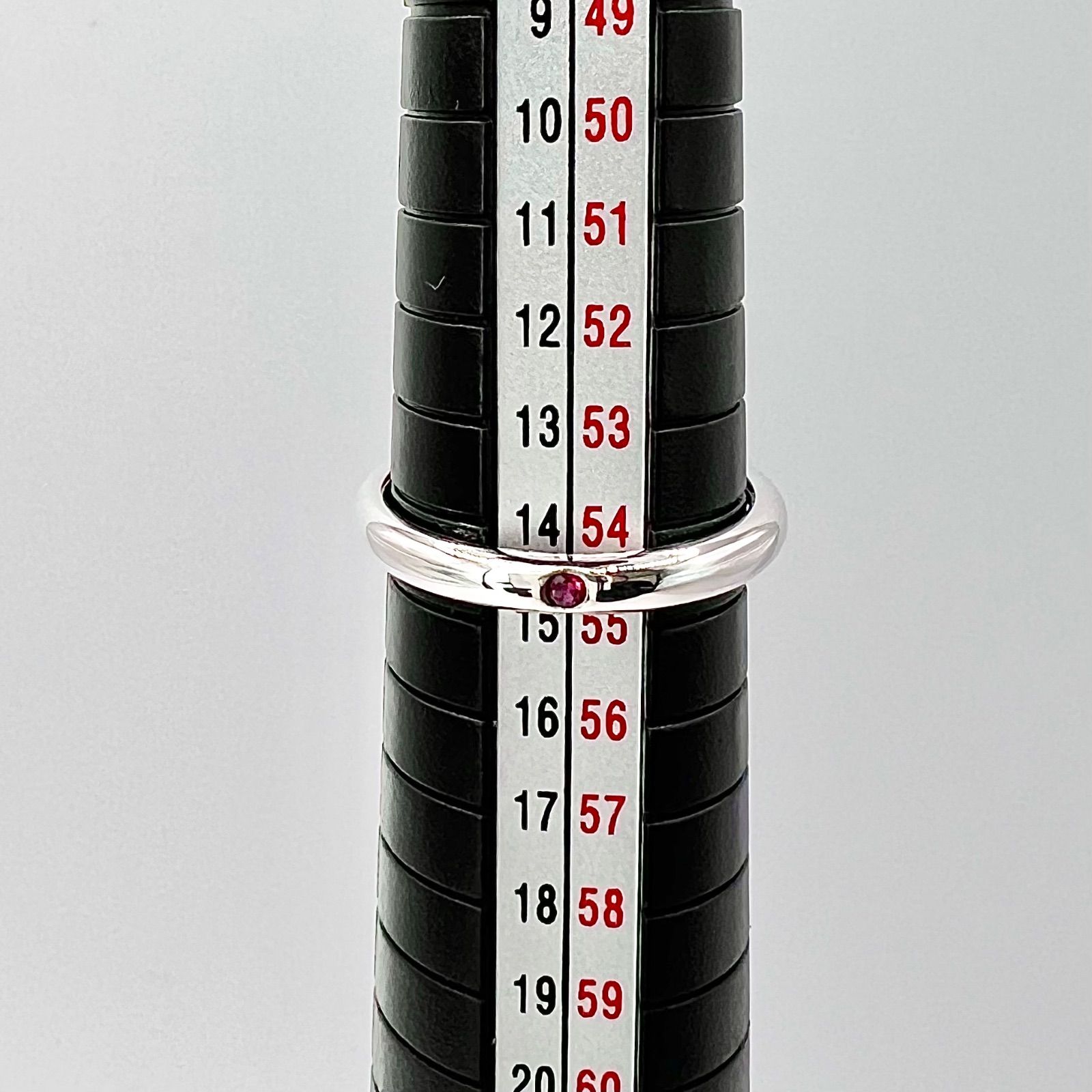 極美品 ティファニー スタッキング バンド ルビー リング 14.5 号