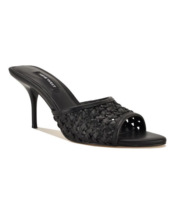 ナインウェスト レディース シューズ スリッポン・ローファー サンダル Nine West Womens Kirela Woven SlipOn Stiletto Dressandals Black 19,860円
